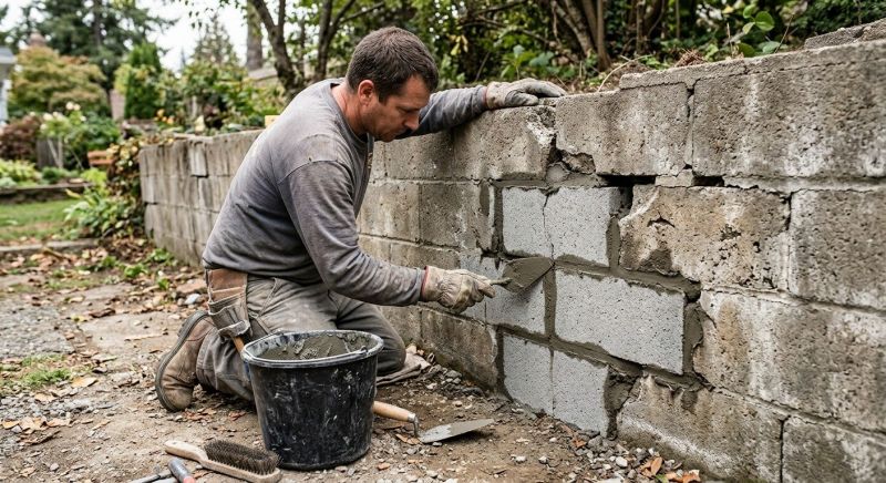 Block Wall Repair in North Miami Beach, FL
