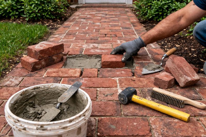 Brick Pathway Repair in Broward County, FL