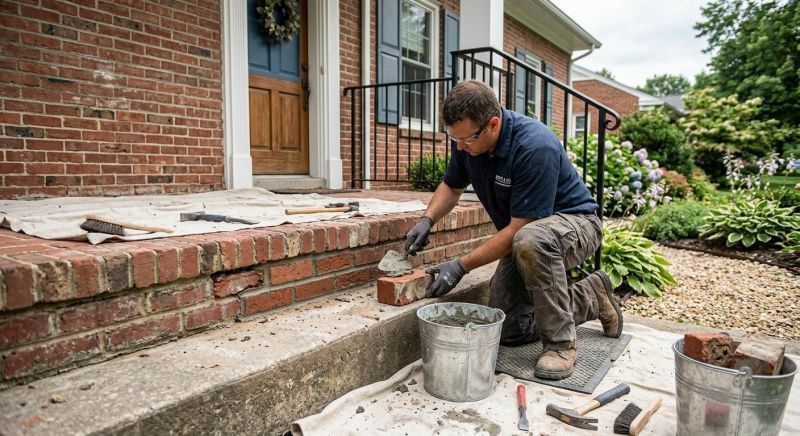 Brick Stairs Repair in Miami Dade County, FL