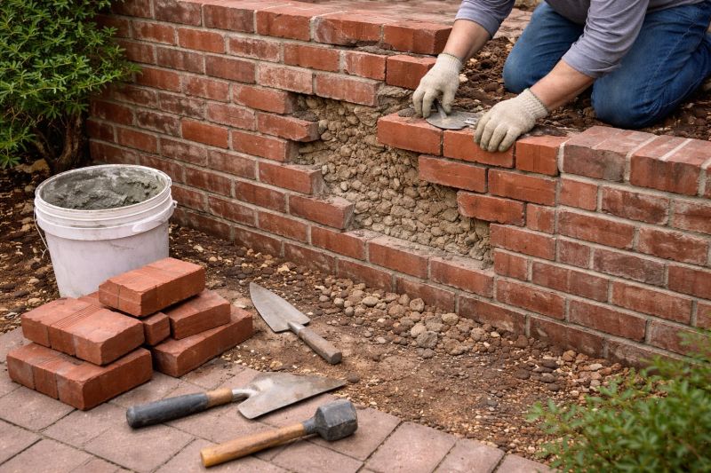 Brick Wall Repair in Broward County, FL
