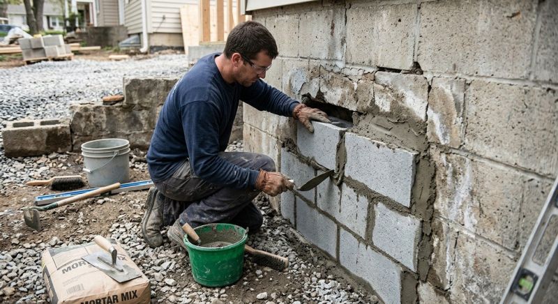 Cement Block Repair in Broward County, FL