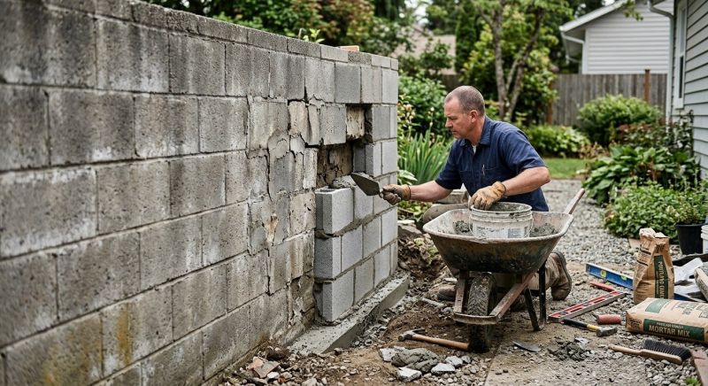 Concrete Block Repair in Pompano Beach, FL