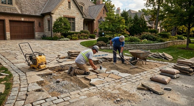 Stone Driveway Repair in Broward County, FL
