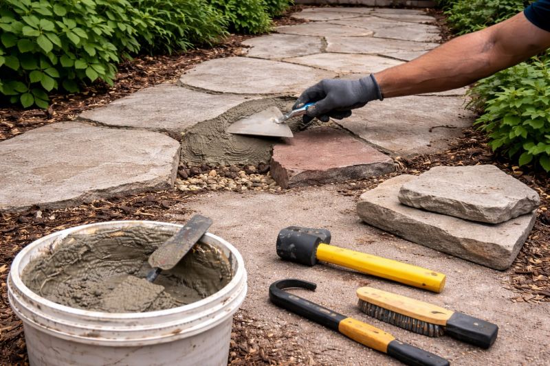 Stone Walkway Repair in Broward County, FL