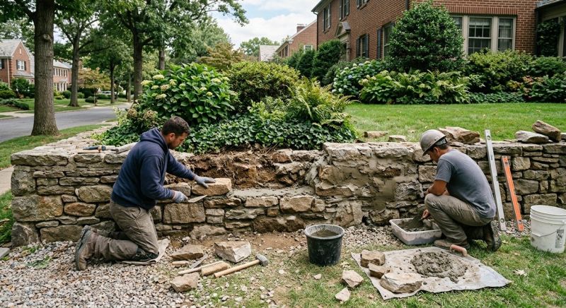 Stone Wall Repair in Miami Beach, FL